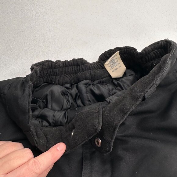 Faded Glory Black Insulated Snow Pants Elastic Waist Reinforced Knees L (10-12) - Picture 8 of 11